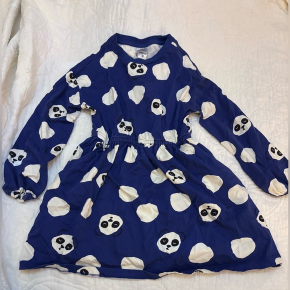 Hanna Andersson Print Knit Dress Pandas - Picture 3 of 5